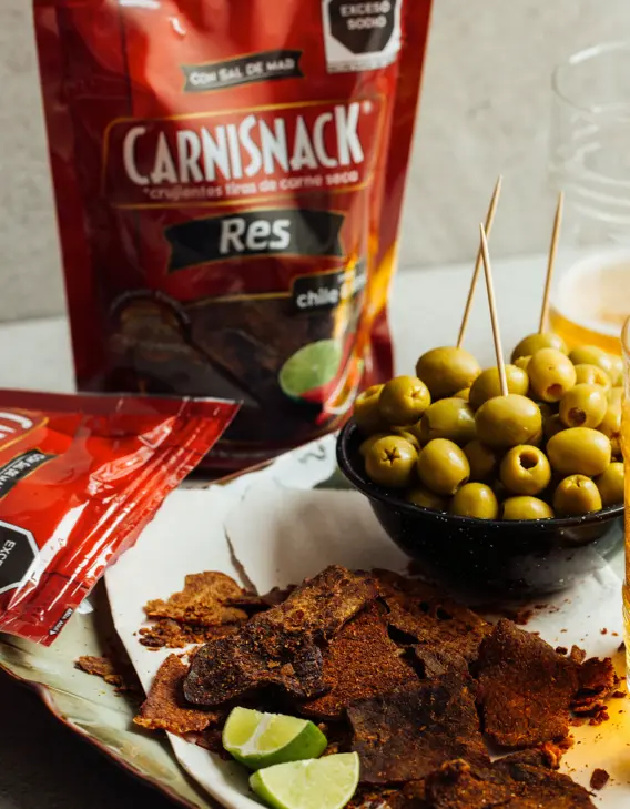 Carnisnack botana saludable a base de carne de res de alta proteina